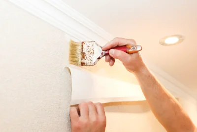 Pose de papier peint à Chaltrait — revêtements muraux et toiles de verre